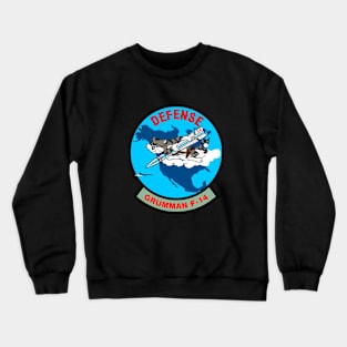 F-14 Tomcat - DEFENSE Grumman F-14 - Clean Style Crewneck Sweatshirt